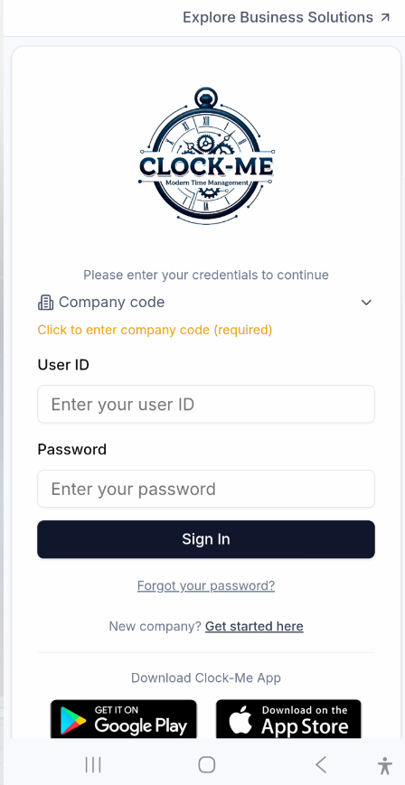 Clock-Me Website